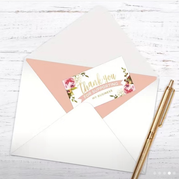 50 Cards Thank You For Supporting My Small Business Cards - Picture 7 of 8